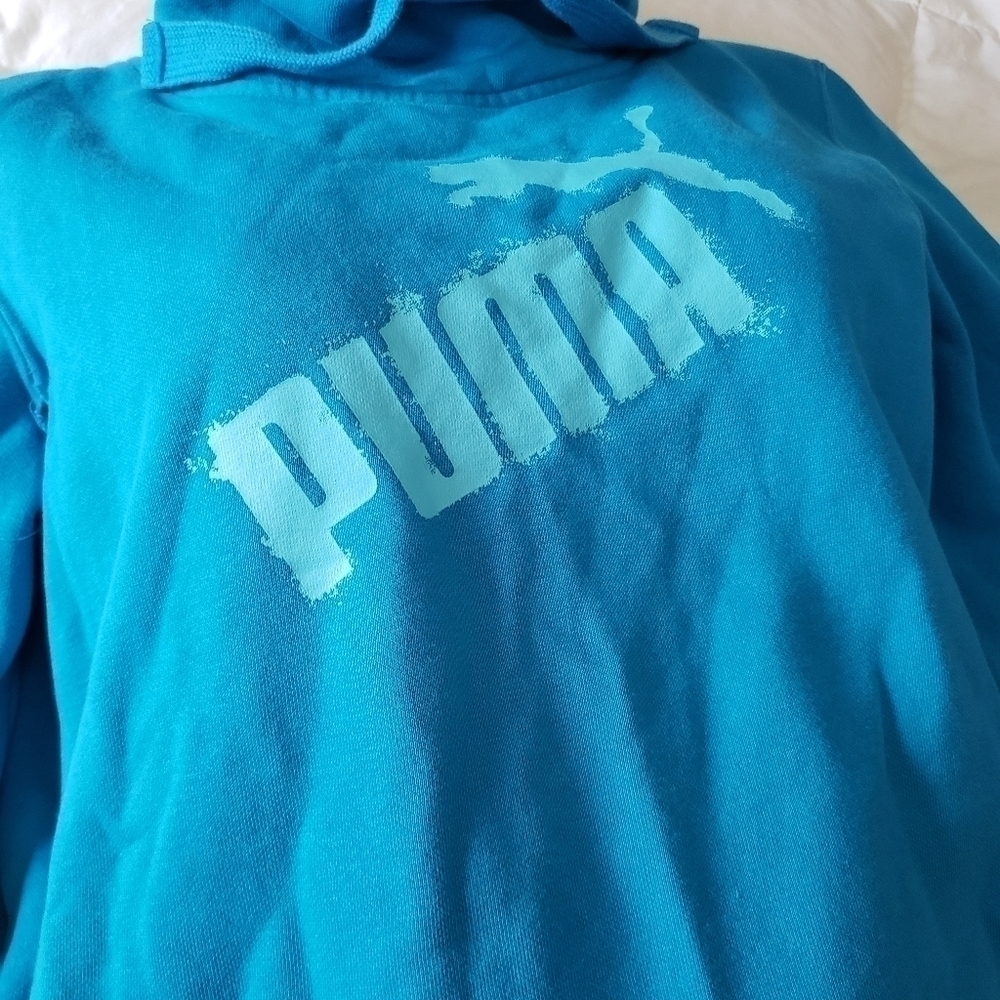 Puma Blue Drawstring Sweater - Picture 2 of 3